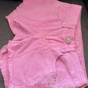 Size 0 pink corduroy American Eagle shorts